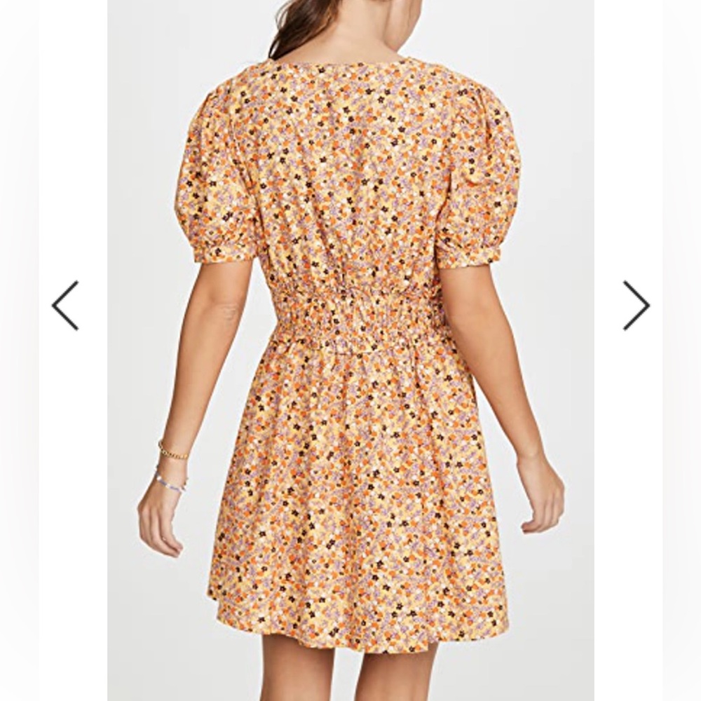 Free People Pennie Mini Dress in Yellow Combo - Picture 3 of 6